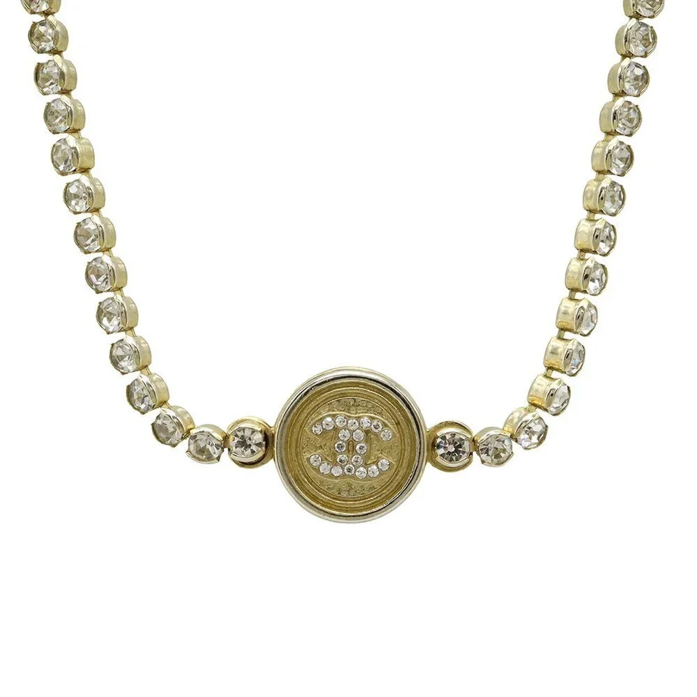CHANEL Gold Logo Necklace